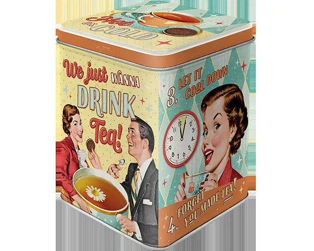 Teedose. Say it 50's / Tea & Cookies Together
