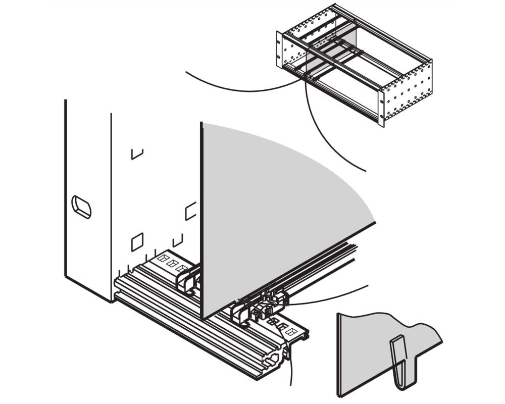 SCHROFF Zwischenwand - ZWISCHENWAND 6HE 160T