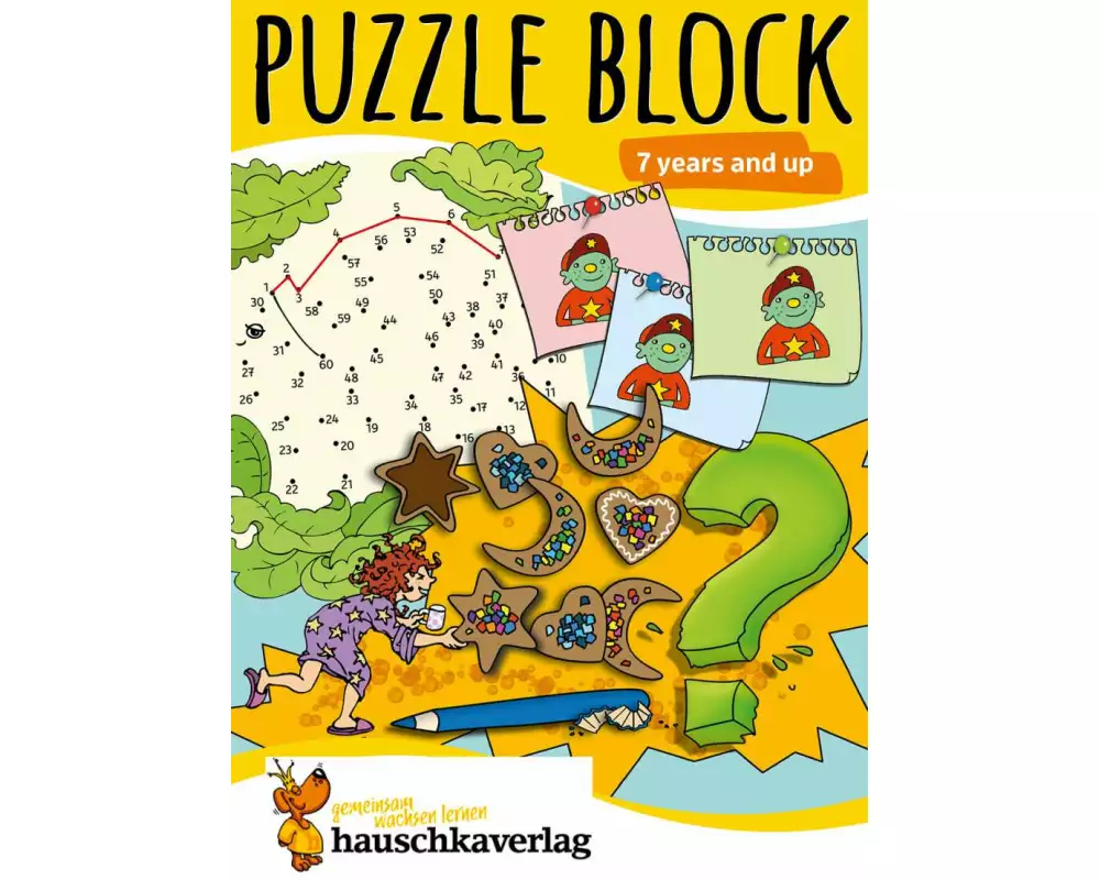 Puzzle Activity Book from 7 Years: Colourful Preschool Activity Books with Puzzle Fun - Labyrinth, Sudoku, Search and Find Books for Children, Promote