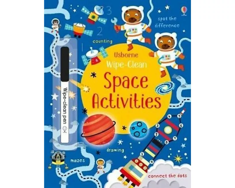 Wipe-Clean Space Activities