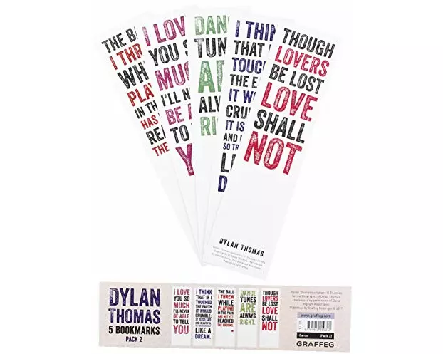 Dylan Thomas Bookmarks Pack 2