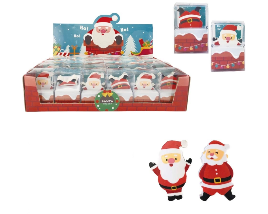 ROOST Radiergummi Weihnachtsmann XE-008 2 assortiert