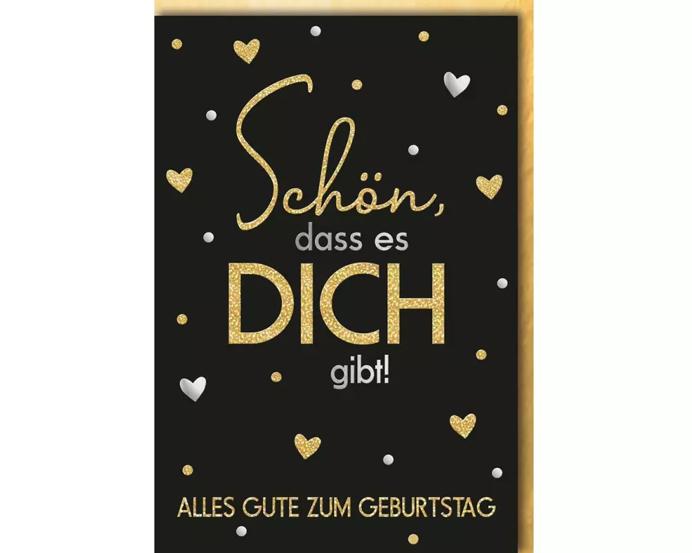 Braun + Company Glückwunschkarte Geburtstag 11.5 x 17 cm, inkl. Couvert