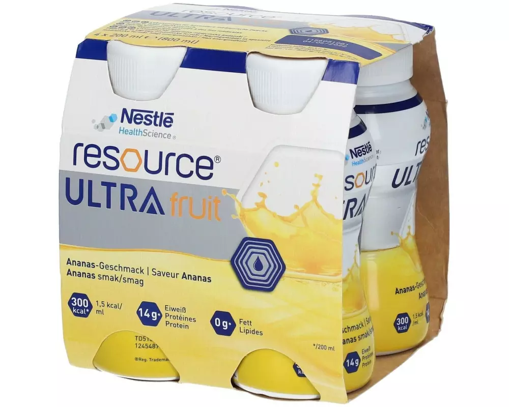 Resource Ultra Fruit Fruit Ananas 4 x 200 ml