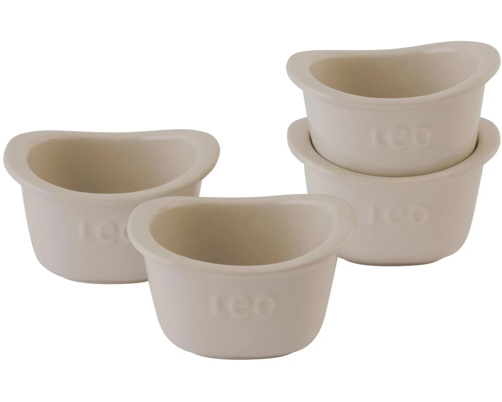 BergHOFF Auflaufform-Set Leo Balance 4 Stk., quadratisch, Beige 0.3 l