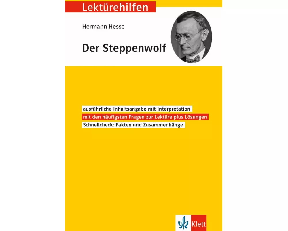 Klett Lektürehilfen Hermann Hesse "Der Steppenwolf"