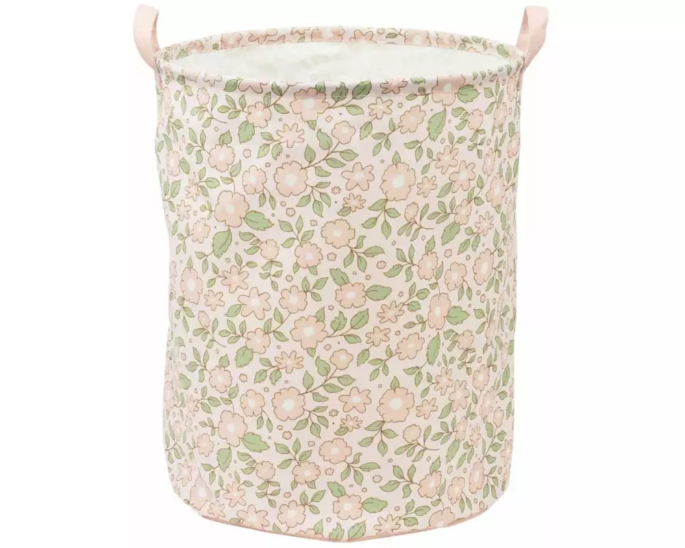 A Little Lovely Company Spielzeugkorb Blüten Pink