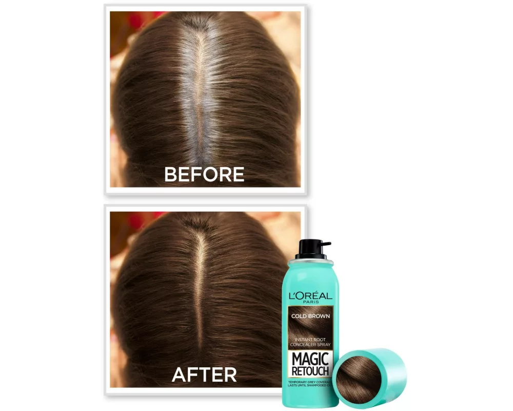 L'Oréal Paris Haaransatz-Spray Magic Retouch Kühles Braun