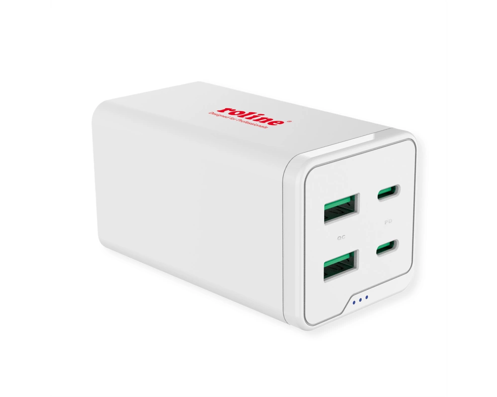 ROLINE USB Charger, 4 Port (2x USB-C, 2x USB-A QC3.0), max. 120W