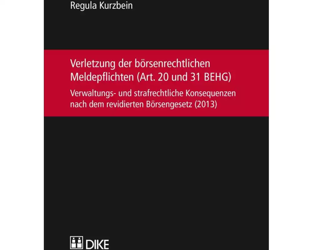 Verletzung der börsenrechtlichen Meldepflichten (Art. 20 und 31 BEHG)
