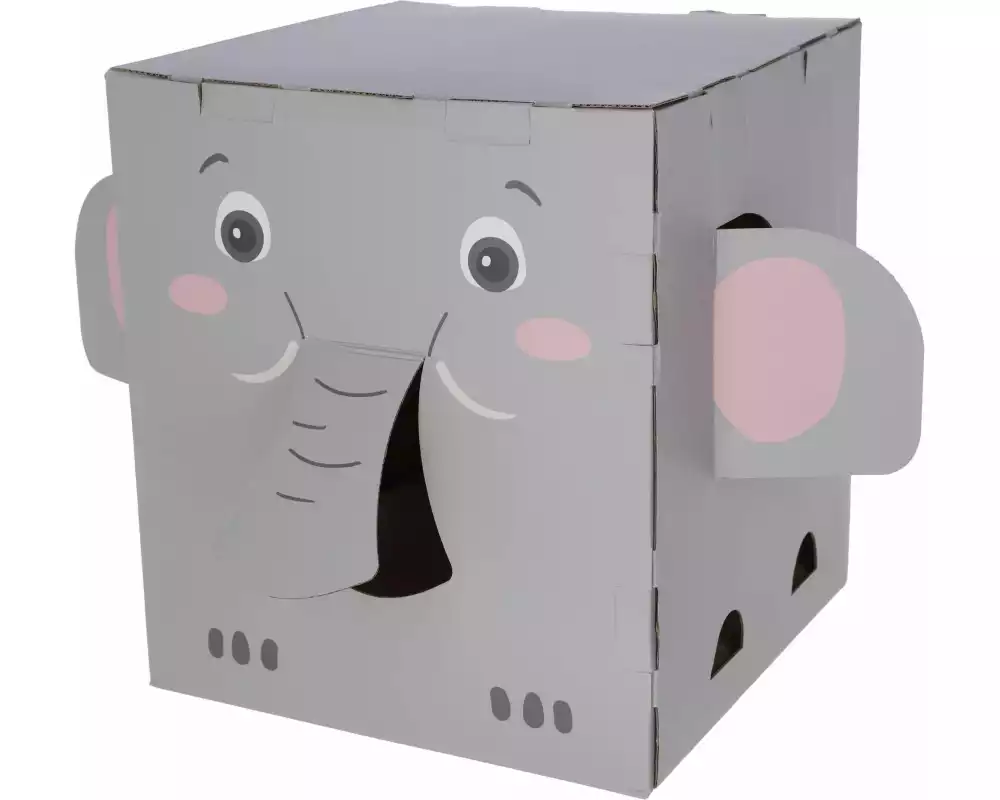 Kerbl Katzenkratzhaus Elefant 35 cm x 35 cm x 39 cm