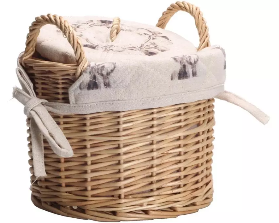 Nouvel Kartoffelkorb Hirsch Braun/Weiss