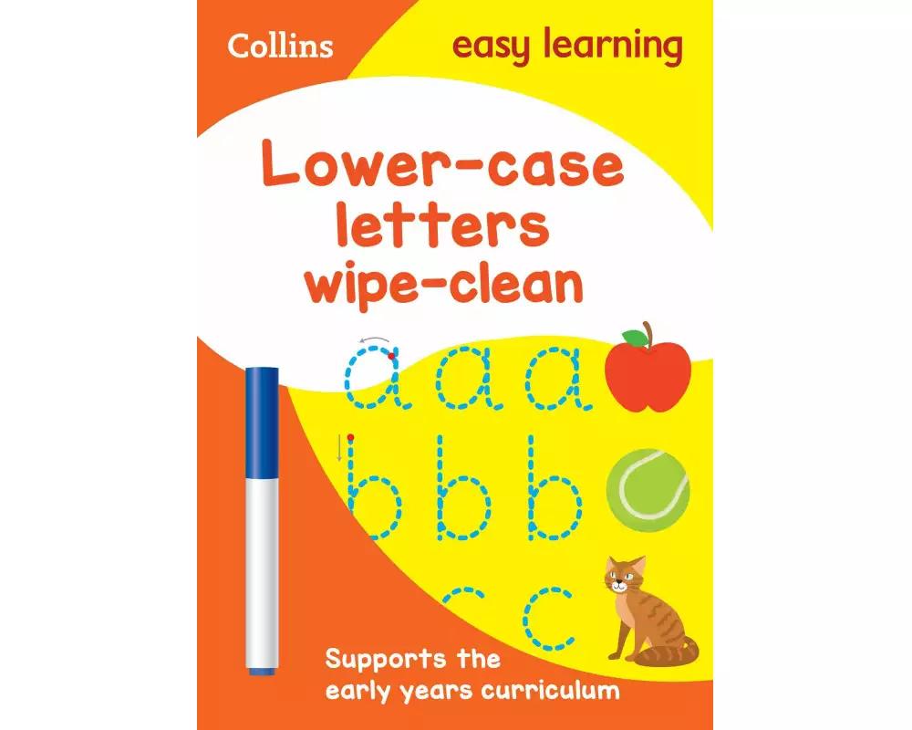 Lower Case Letters Age 3-5 Wipe Clean Activity Book