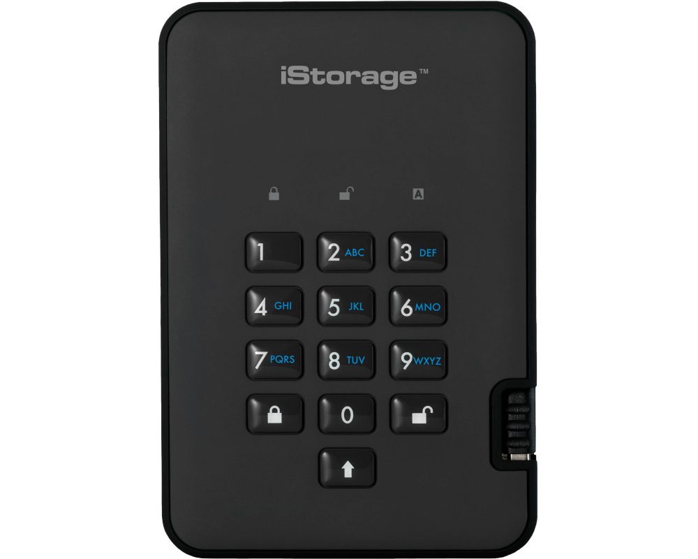 ISTORAGE diskAshur2 HDD, 1TB ISG-IS-DA2-256-1000-B