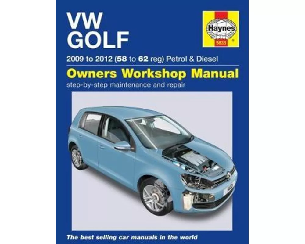 VW Golf Petrol and Diesel (09 - 12) 58 to 62