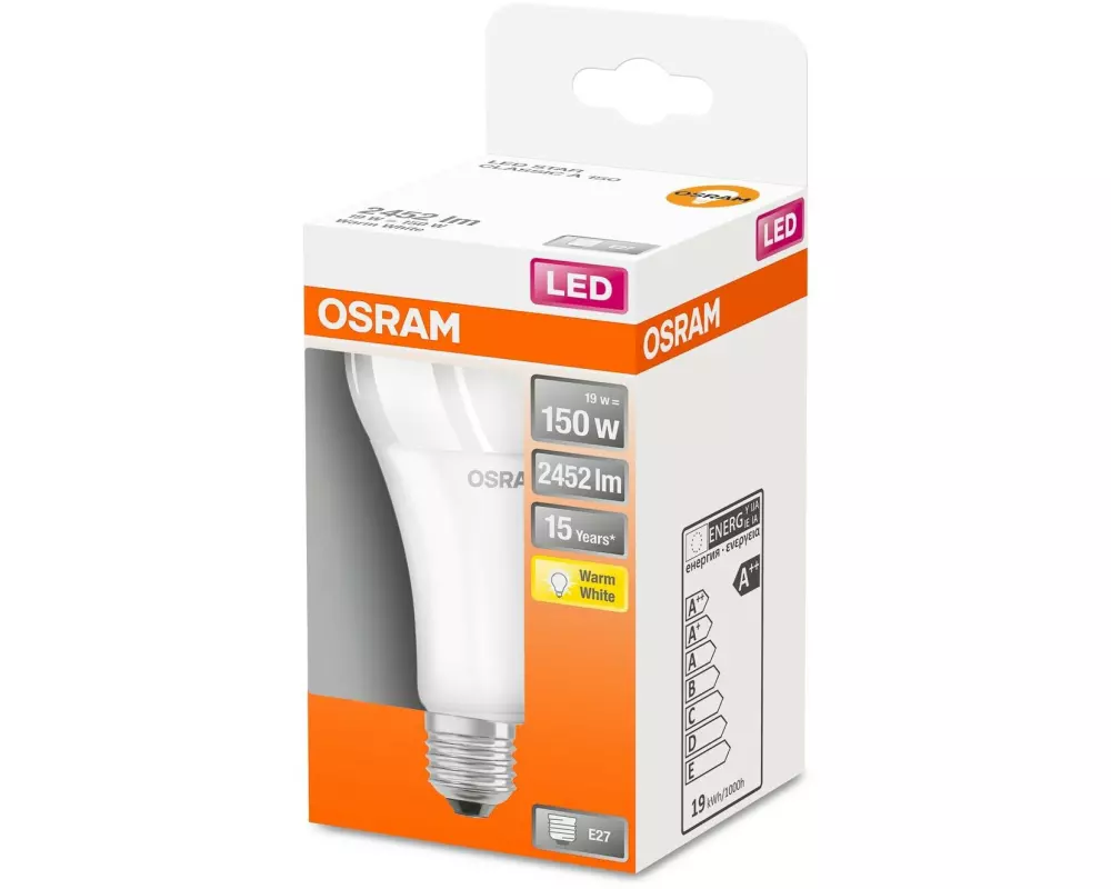 OSRAM Lampe Star SMD, 19W, E27 Warmweiss (WW)