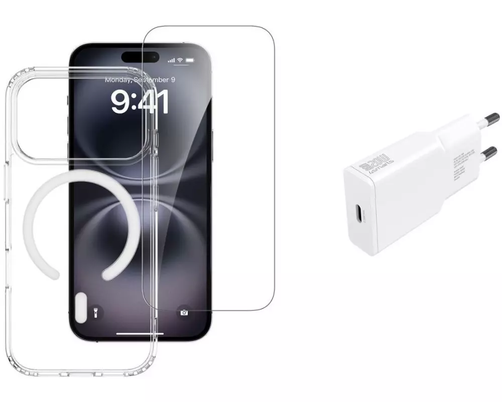 4smarts Back Cover 3in1 Starter Set MagSafe für iPhone 17 Pro Max