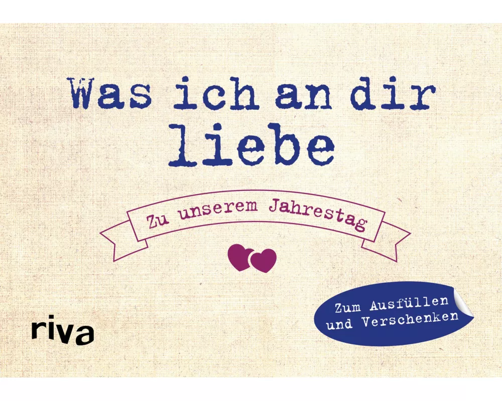 Was ich an dir liebe – Zu unserem Jahrestag