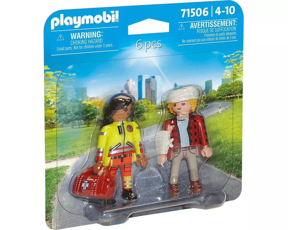 Playmobil Duo Pack Sanitäterin mit Patient 71506