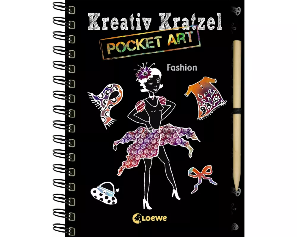 Kreativ-Kratzel Pocket Art: Fashion