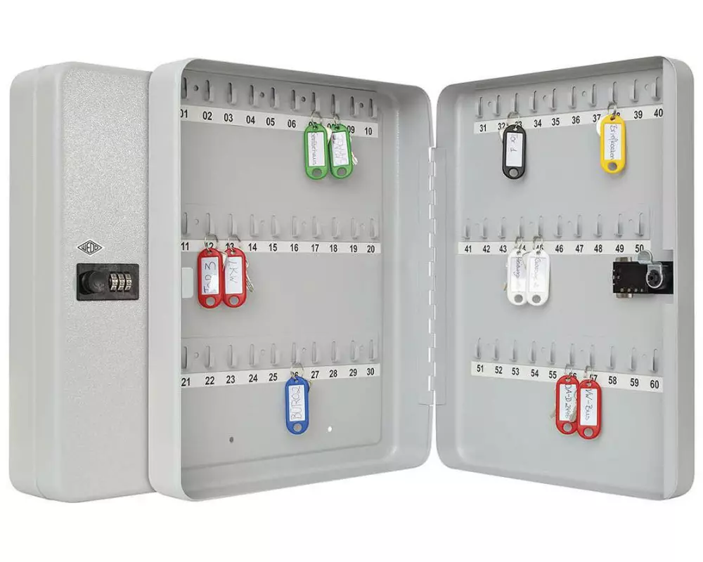 WEDO Schlüsselschrank mit Zahlenschloss, 60 Schlüssel