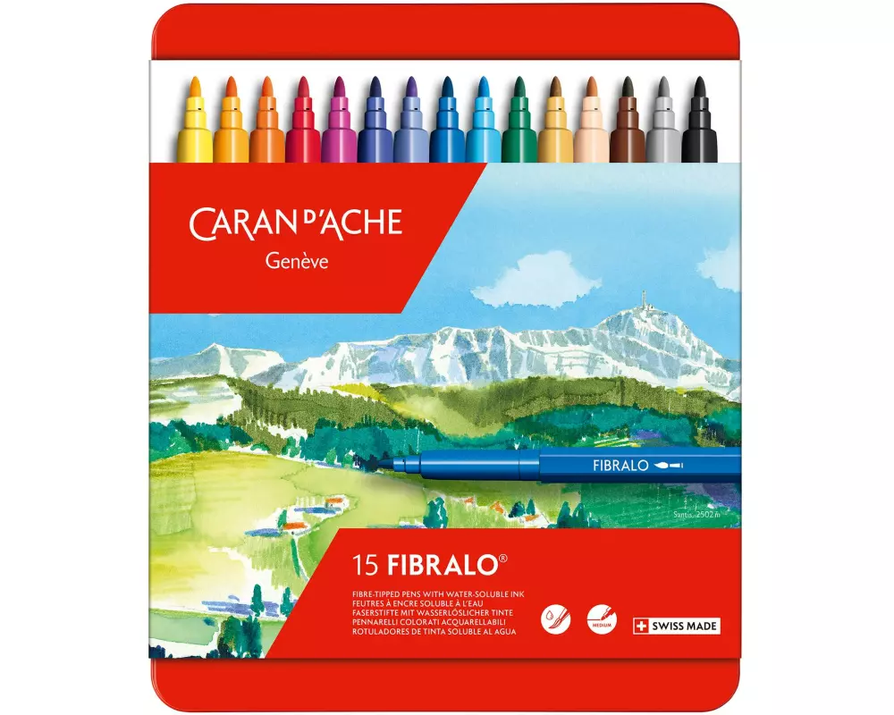 Caran d'Ache Filzstift Fibralo 15 Stück
