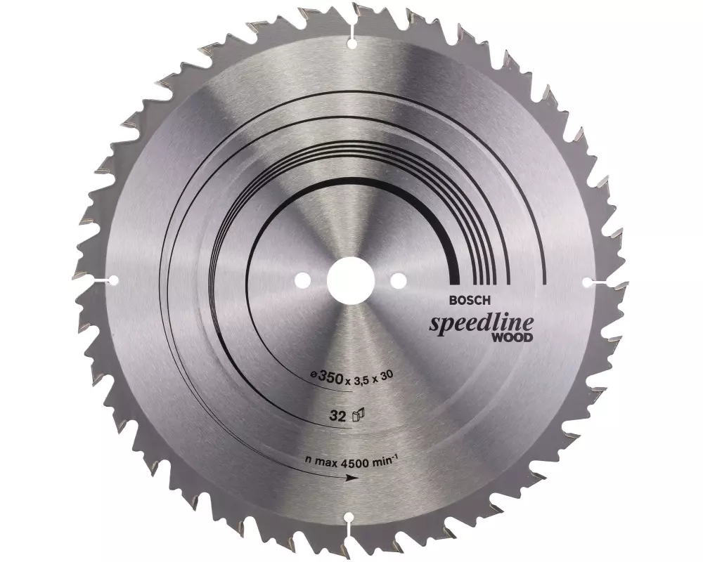 Bosch Professional Kreissägeblatt Speedline Wood, 350 x 30 x 3.5 mm, Z 32