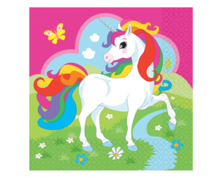 NEUTRAL Servietten Einhorn 9902103 33x33cm 20 Stück