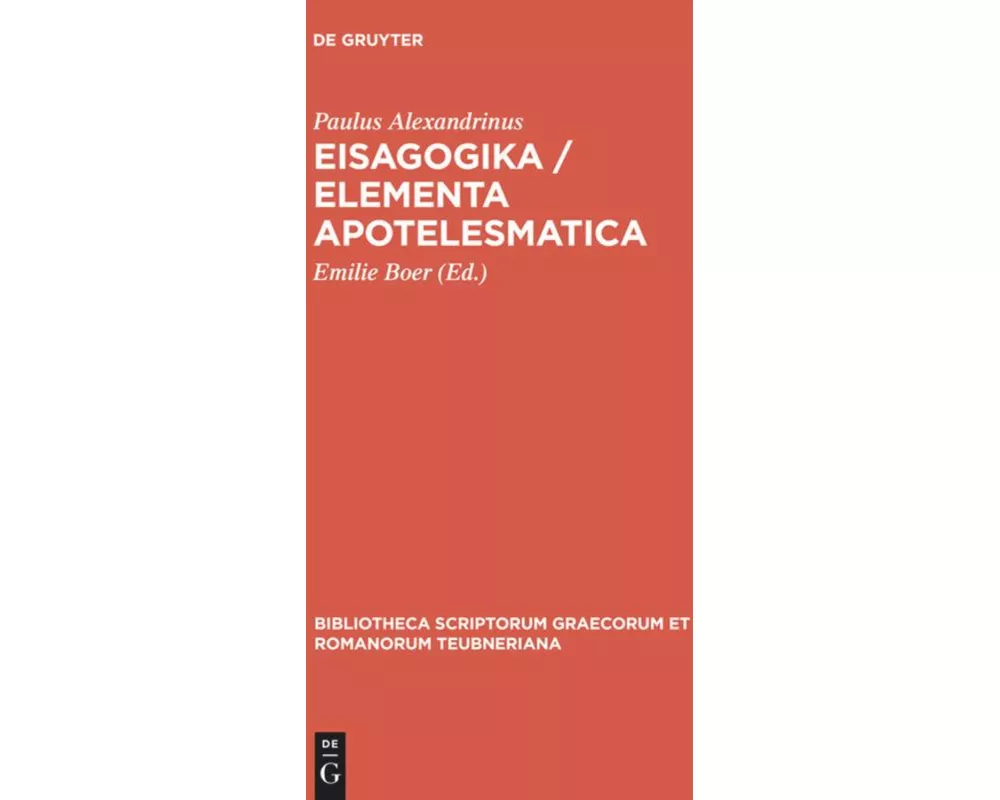 Eisagogika / Elementa apotelesmatica