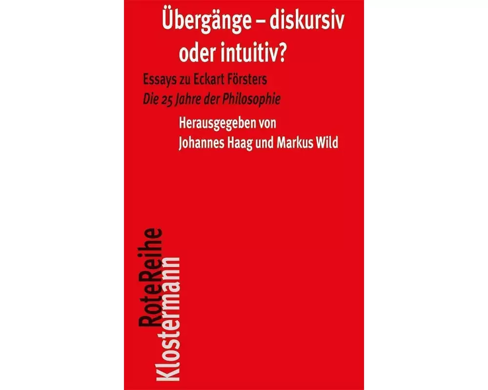 Übergänge - diskursiv oder intuitiv?