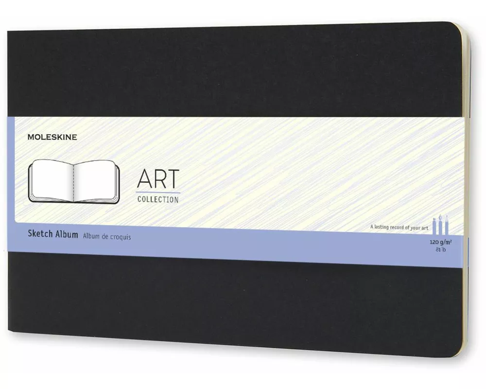 Moleskine Skizzenalbum Art Plus L/a5 120g-papier, Soft Cover, Schwarz