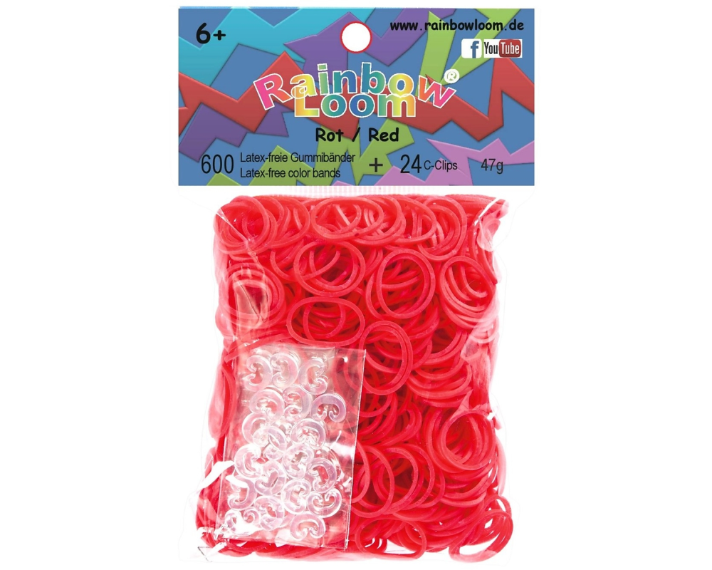 Rainbow Loom Gummibnder Rot