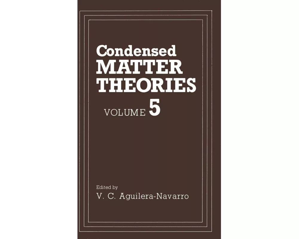 Condensed Matter Theories