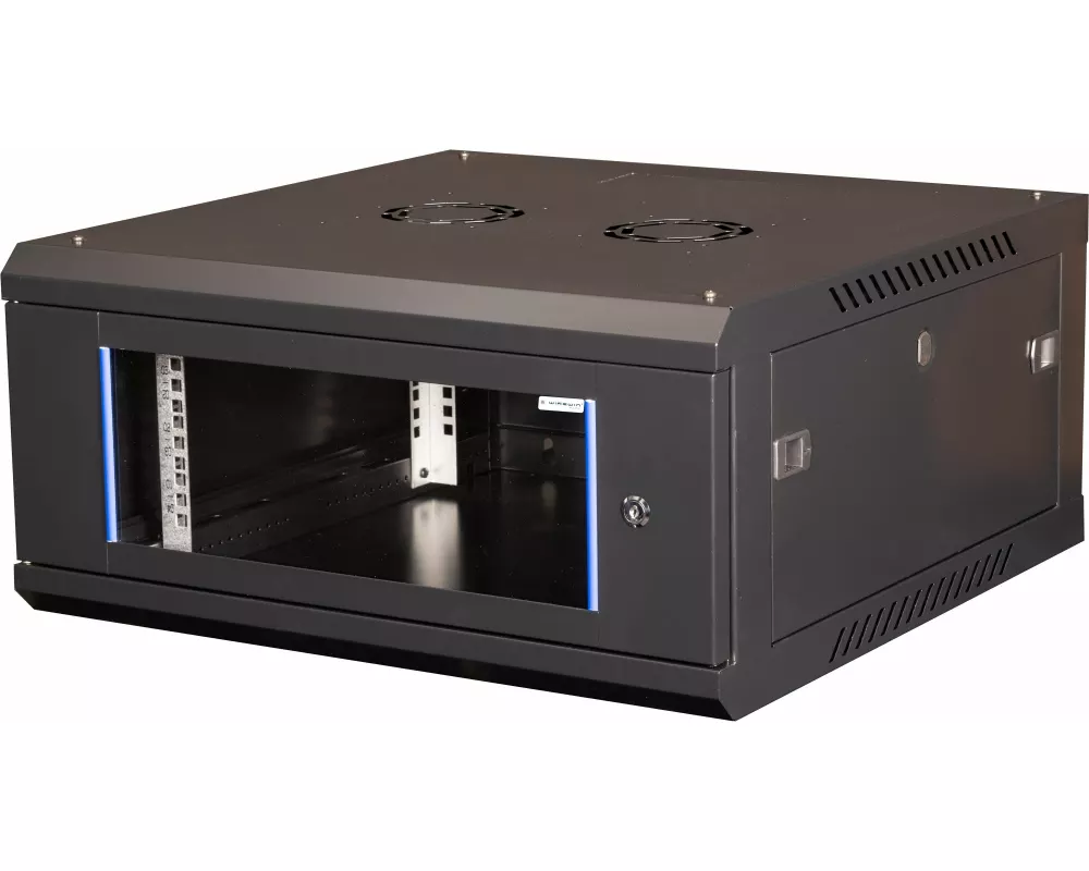 Wirewin Wandschrank 600X600X4U Pro 3rd Gen 19" / 4HE / Schwarz