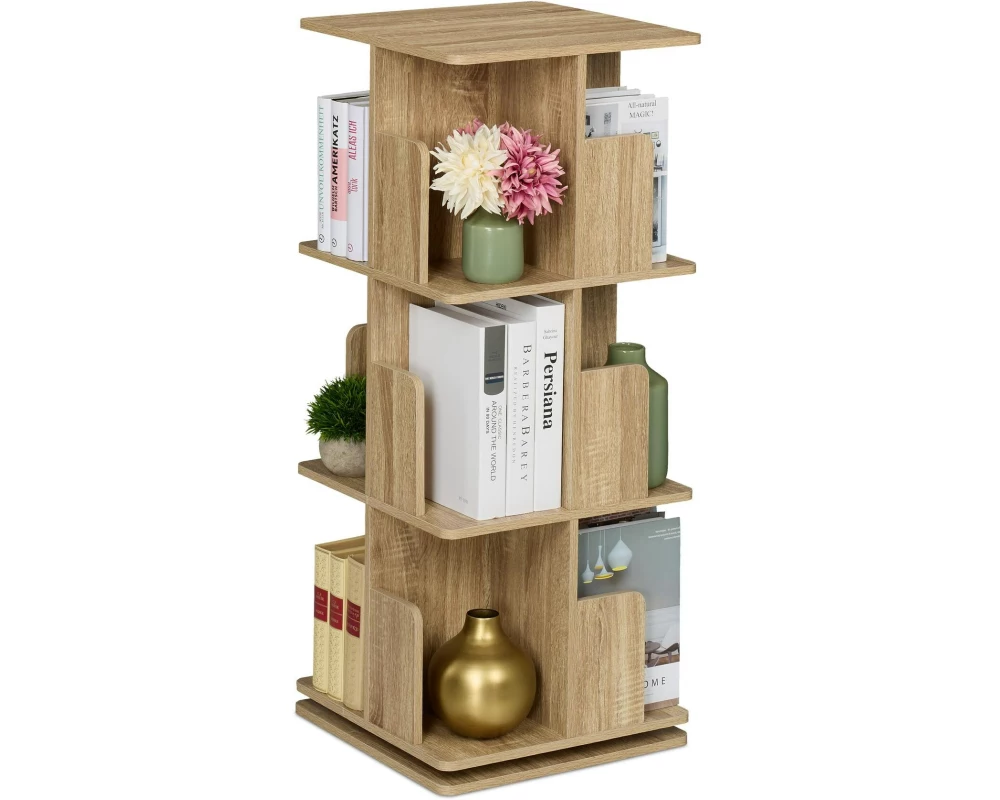 relaxdays Regal 3 Etagen, Hellbraun