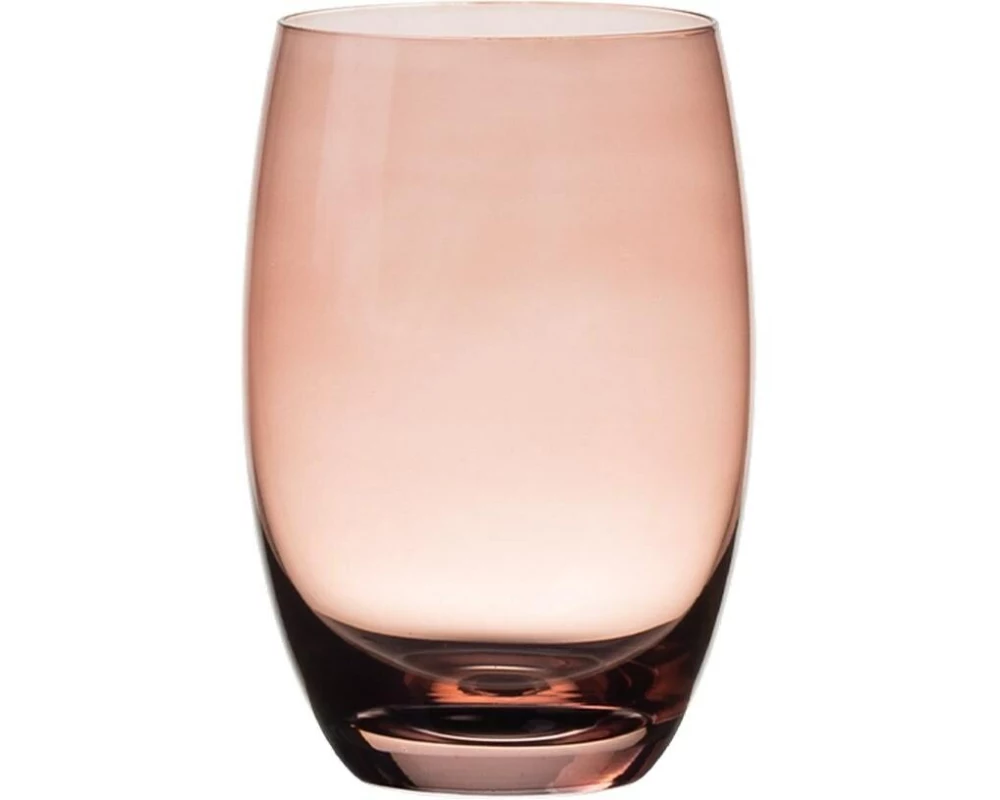 Lunasol Trinkglas Optima Color Tumbler 460 ml Barrel Burgund