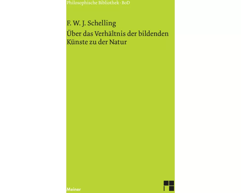 Über das Verhältnis der bildenden Künste zu der Natur