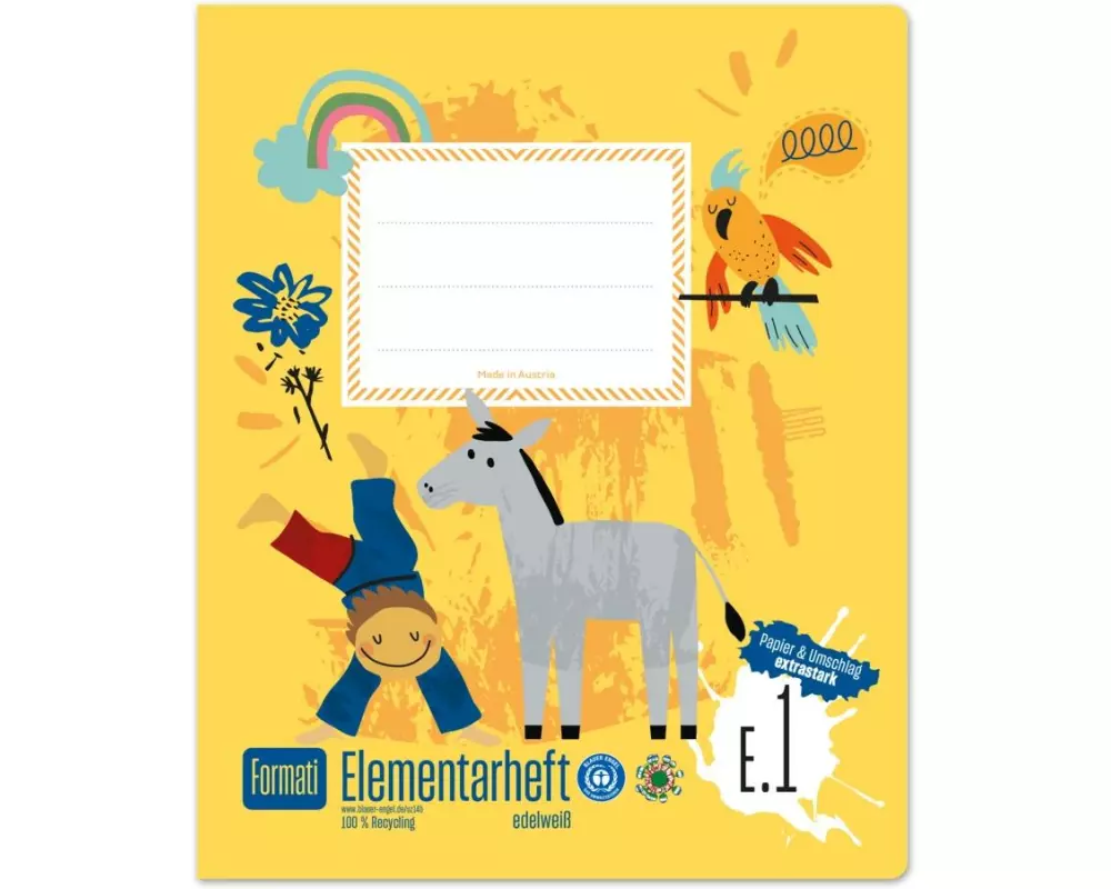 Formati Elementarheft E1 Quart, 14 Blatt, 100 g/m²