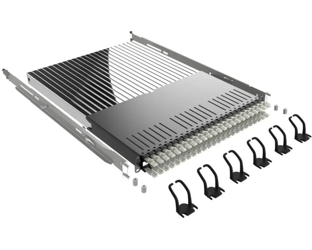 Patchbox PATCHBOX PLUS+ Cat 6A, STP, 1.8 m, Grau, 24 Kassetten