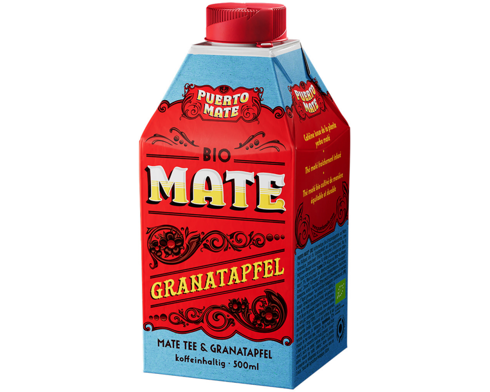 PUERTO Mate Granatapfel Bio 4111 50 cl, 8 Stk.