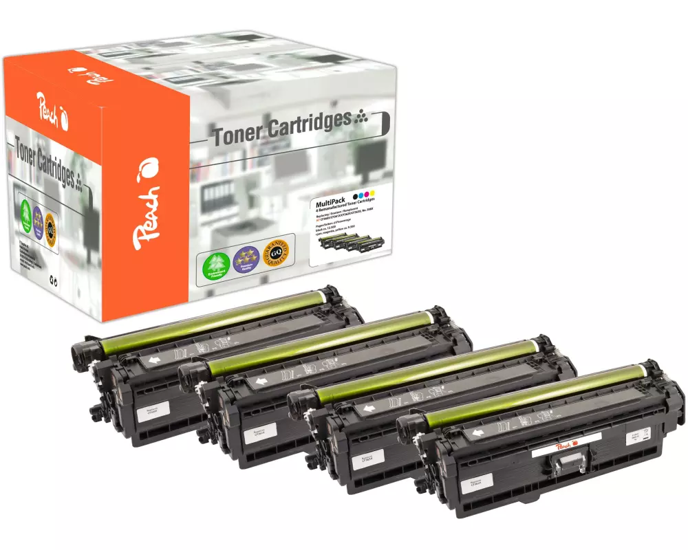 Peach Tonerset HP LJ MulltiPack. 508X XL BK/C/M/Y