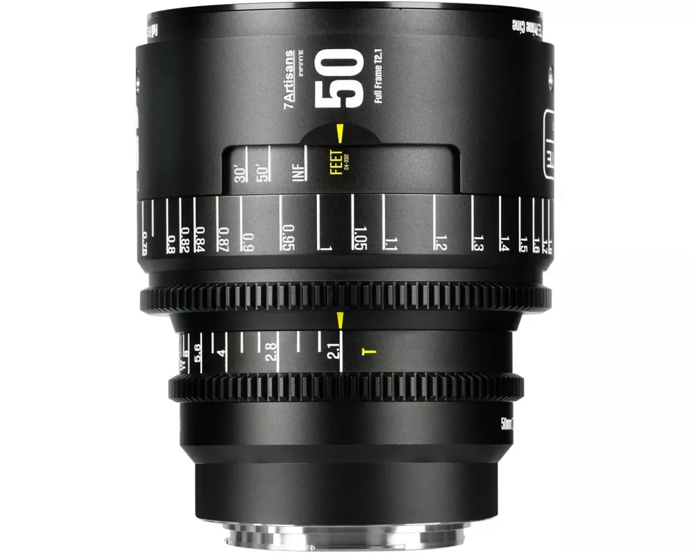 7Artisans Festbrennweite 50mm T/2.1 INFINTE Schwarz – Canon EF