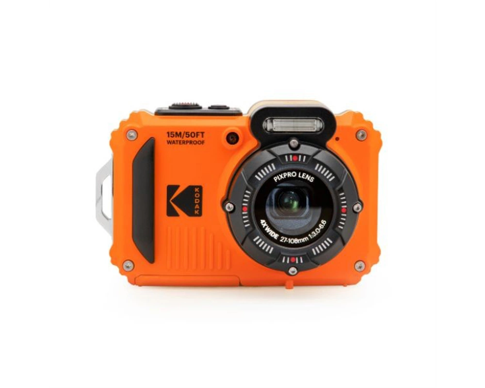Kodak Unterwasserkamera WPZ2, orange, 4x opt. Zoom, 15m, 16MP, WiFi, HD Video