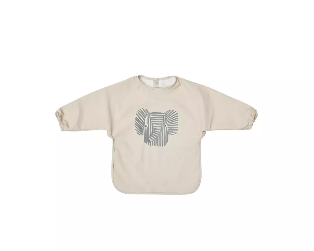 OYOY Ärmel-Lätzchen Erik Elephant 74 x 43 cm, Beige