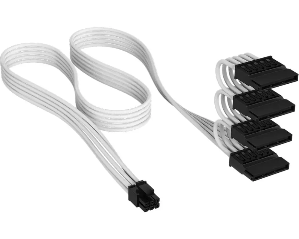 Corsair Premium Ind.Sleeved Serial ATA(SATA) Cable(4 conn) T5 75 cm