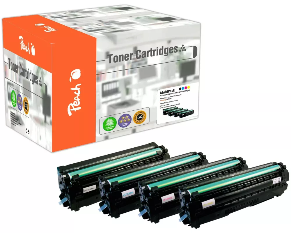 Peach Toner Samsung CLT-503L Black/Cyan/Magenta/Yellow