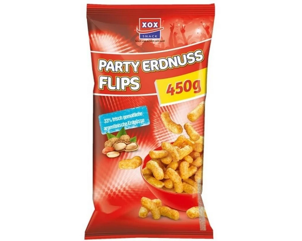 XOX Snack Party Erdnussflips 450 g