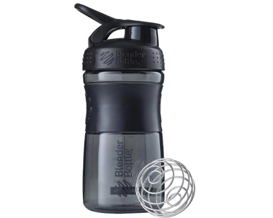 Blender Bottle Shaker & Trinkflasche SportMixer Flip 590 ml, Black/Black