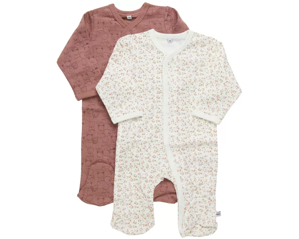 pippi Strampler 2er-Set Burlwood Gr. 62