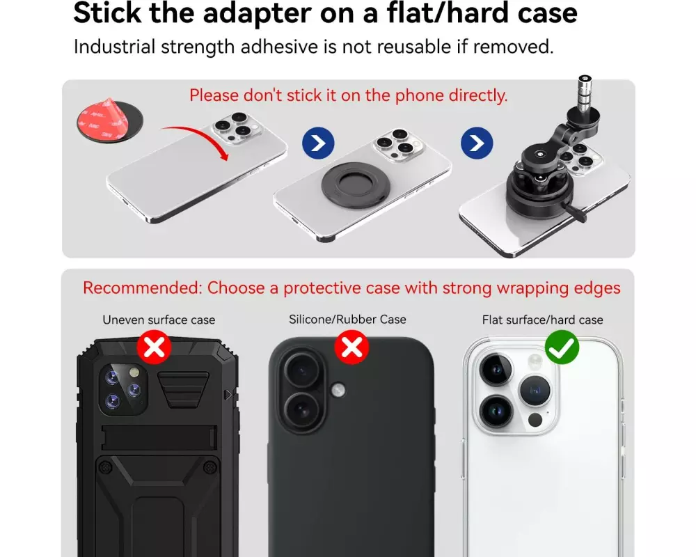 GRXplore Smartphone-Halterung GR-MT7 Gabelschaft